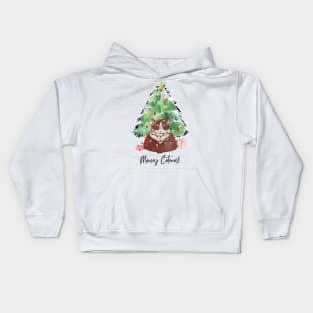 Meowy Catmas Kids Hoodie